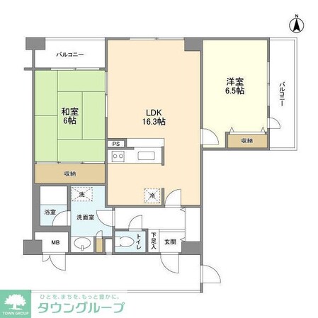 アクシス調布の物件間取画像